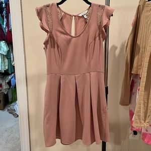 Pink mini dress